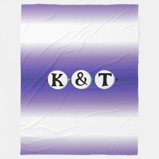 Bestie Armband - Vriendschapsontwerp (3 kralen) Fleece Deken (Voorkant)