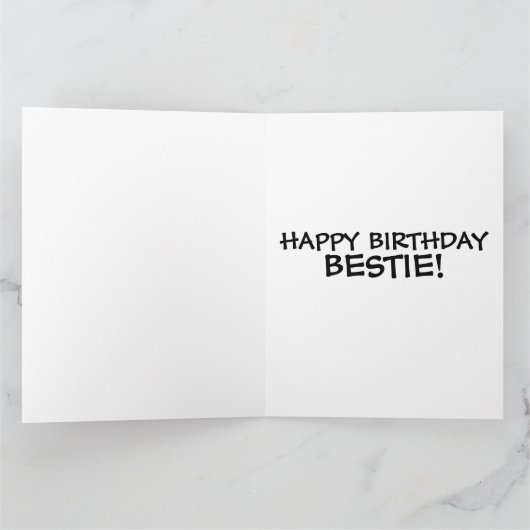 BESTIE BEST FRIEND BFF ELF GIRL KAART (Binnen)