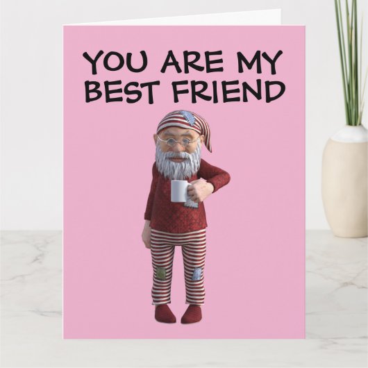 BESTIE BEST FRIEND GNOME COFFEE KAART (Voorkant)
