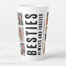 Bestie Best Friend Photo Collage Latte Mok