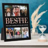 Bestie Beste Vriend Zwart Fotocollage Fotoplaat (Zijkant)