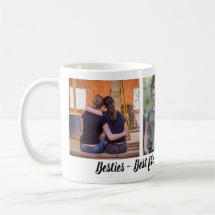 Bestie Beste vrienden voor altijd 3 Foto collage Koffiemok