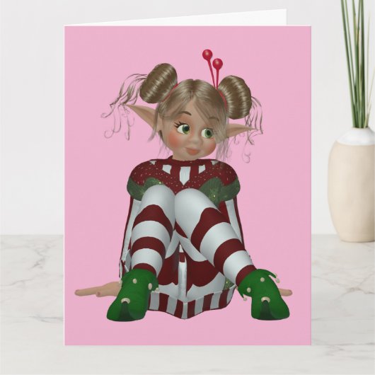 BESTIE BESTE VRIENDIN BFF ELF MEISJE KAART (Voorkant)