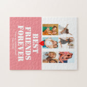 Bestie BFF Girls Photo Collage Gift Personalized Legpuzzel (Horizontaal)