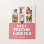 Bestie BFF Girls Photo Collage Gift Personalized Legpuzzel<br><div class="desc">Bestie BFF Girls Photo Collage Gift Personalized</div>
