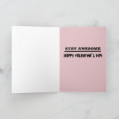 BESTIE BFF RETRO VALENTIJNSDAG KAT VERJAARDAGKAART KAART (Binnen)