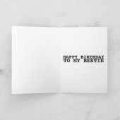  BESTIE BFF VRIENDINNEN BIRTHDAY-KAARTEN KAART (Binnen)