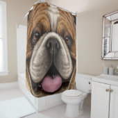 Bestie Bulldog Douchegordijn (In situ)
