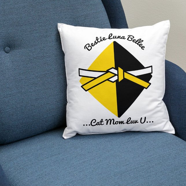 Bestie Cat Mom Gepersonaliseerde Schattigee liefde Kussen (Creator heeft geüpload)