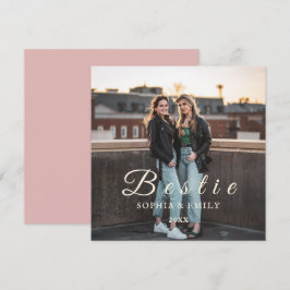 Bestie Collage Fotouitnodiging – Namen & Jaar Kaart