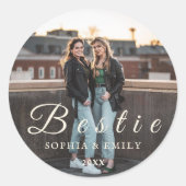 Bestie Collage Sticker – Names & Year Personalized (Voorkant)