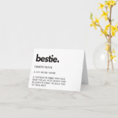 Bestie Definities Kaart (Gele Bloem)