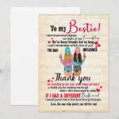 Bestie Gifts | Brief aan mijn dochter Hartelijk da Feestdagenkaart (Voorkant / Achterkant)