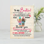 Bestie Gifts | Brief aan mijn dochter Hartelijk da Feestdagenkaart (Staand voorkant)