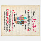 Bestie Gifts | Brief aan mijn dochter Hartelijk da Fleece Deken (Voorkant (Horizontaal))