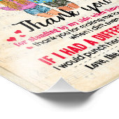 Bestie Gifts | Brief aan mijn dochter Hartelijk da Foto Afdruk (Hoek)