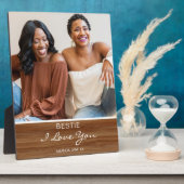 Bestie ik hou van je roestrijke foto fotoplaat (Zijkant)