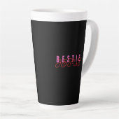 Bestie Jezus Zwart Latte Mok (Rechterhoek)