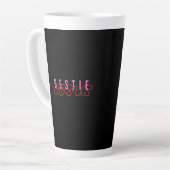 Bestie Jezus Zwart Latte Mok (Linkerhoek)