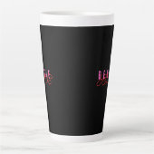 Bestie Jezus Zwart Latte Mok (Voorkant)