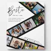 Bestie | Moderne 8 Fotofilmstrook Collage Fotoplaat (Voorkant)