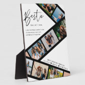 Bestie | Moderne 8 Fotofilmstrook Collage Fotoplaat (Zijkant)