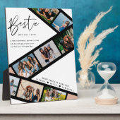 Bestie | Moderne 8 Fotofilmstrook Collage Fotoplaat (Zijkant)