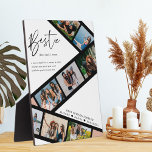 Bestie | Moderne 8 Fotofilmstrook Collage Fotoplaat<br><div class="desc">Een speciaal en memorabel fotocollage cadeau voor je beste vrienden. Dit ontwerp is voorzien van een acht fotofilmstrip lay-out om uw eigen speciale beste vriend foto's weer te geven. "Bestie" is ontworpen in een stijlvolle scriptbelettering en aangepast met de definitie van een beste vriend. Stuur een onvergetelijk en speciaal cadeau...</div>