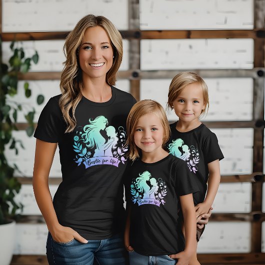 Bestie moeder en ik Bestie voor het leven moeder e T-shirt