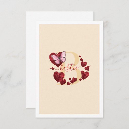 Bestie Notitiekaartje (Voorkant / Achterkant)