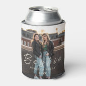 Bestie Photo Collage Can Cooler – Custom Name  (Blikje Voorkant)