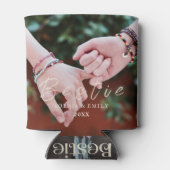 Bestie Photo Collage Can Cooler – Custom Name  (Achterkant)