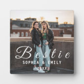 Bestie Photo Collage Plaque – Names & Year Gift Fotoplaat (Voorkant)