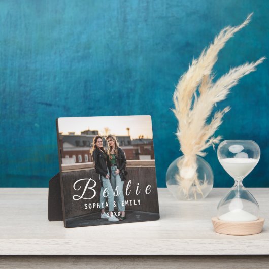 Bestie Photo Collage Plaque – Names & Year Gift Fotoplaat (Insitu)