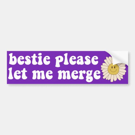 Bestie please let me merge bumpersticker (Voorkant)
