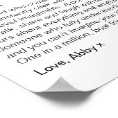 Bestie Poster Beste vriend cadeau (Hoek)