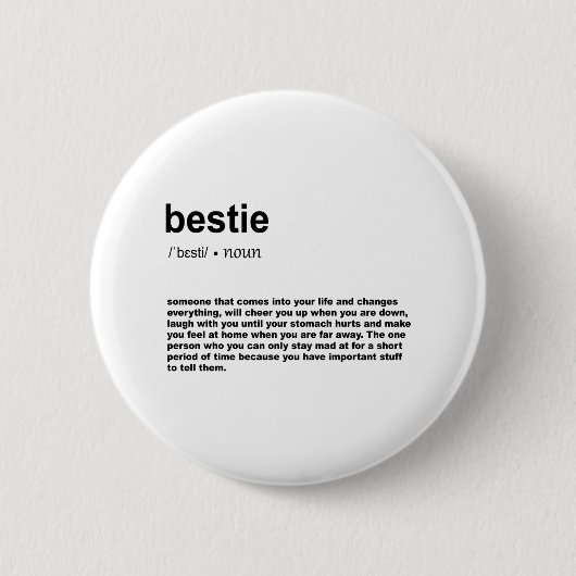 Bestie Ronde Button 5,7 Cm (Voorkant)