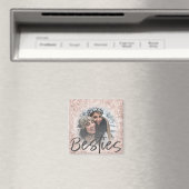 Bestie Roos Gold Glitter Sparkle Photo Magneet (Insitu (Vaatwasser))