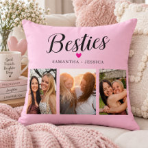 BESTIE Roze Fotocollage & Namen