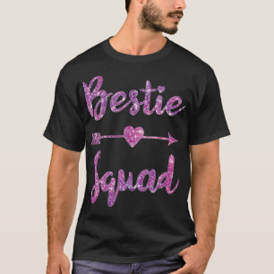 Bestie Squad Best Friend BFF Matching Couple afric T-shirt