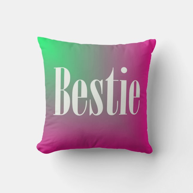 Bestie T-Shirt Kussen (Voorkant)