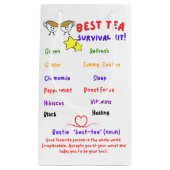 Bestie (thee) Survival Kit geschenkzak Klein Cadeauzakje (Voorkant)