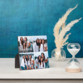 Bestie Trendy Typografie 4 Foto Keepsake Fotoplaat (Insitu)