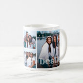 Bestie Trendy Typografie 4 Foto Keepsake Koffiemok (Voorkant rechts)