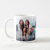 Bestie Trendy Typografie 4 Foto Keepsake Koffiemok (Links)