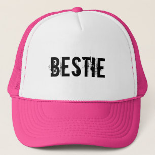 BESTIE TRUCKER HAT PINK TRUCKER PET