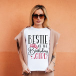 Bestie van de 'Birthday Girl Squad' Aangepaste afs T-shirt<br><div class="desc">Bent u op zoek naar een uniek en gepersonaliseerd geschenk voor het verjaardagsfeest van uw familie? Kijk niet verder dan onze naam van het verjaardagscadeau, shirten die passen bij de maat! Deze shirten zijn perfect om je team van meisjes voor je grote dag op te zetten. Ze zullen er niet...</div>