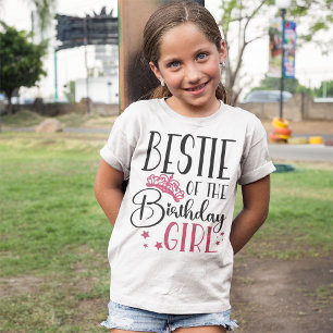 Bestie van de 'Birthday Girl Squad' Aangepaste afs T-shirt