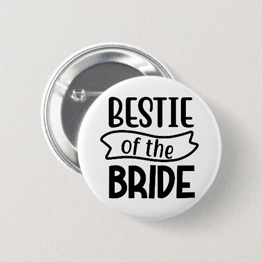 Bestie van de bruid ronde button 5,7 cm (Voorkant /achterkant)