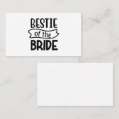 Bestie van de bruid visitekaartje (Voorkant / Achterkant)
